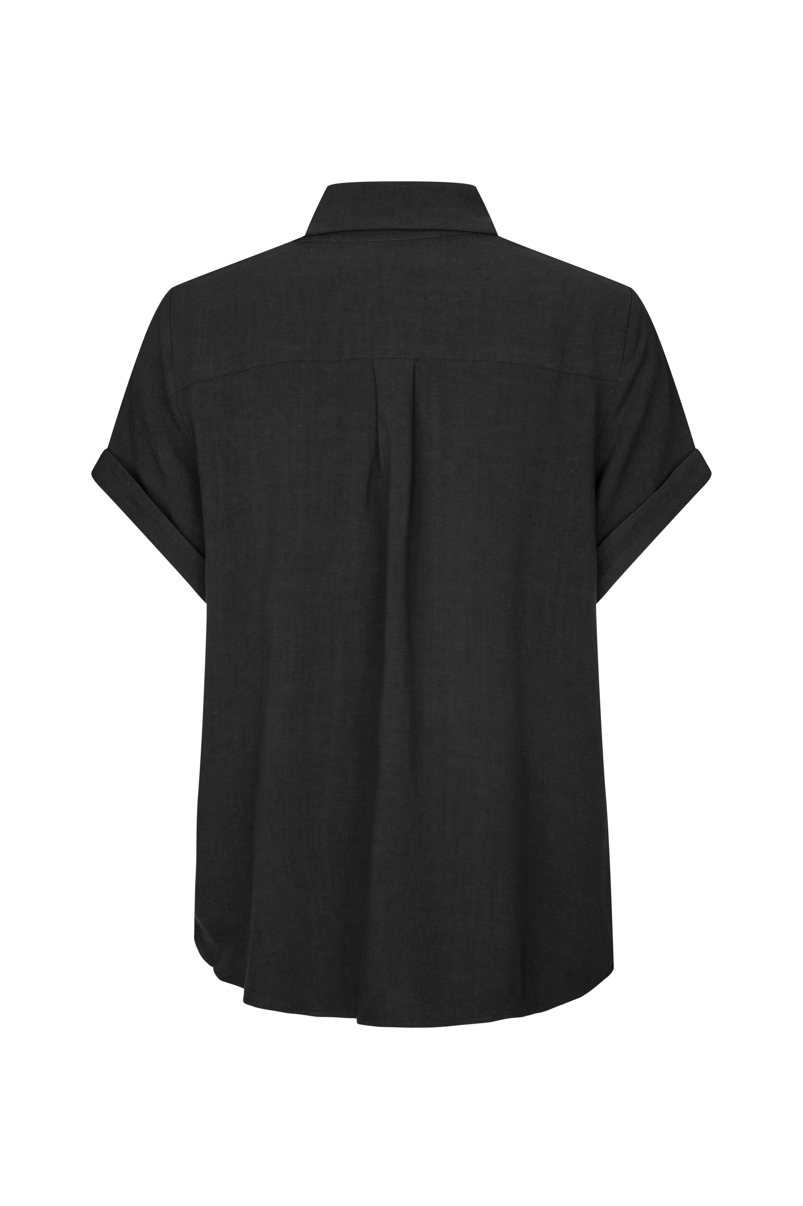 SAMSOE Samajana SS Shirt 1 Black: czarny camisas dla kobiet
