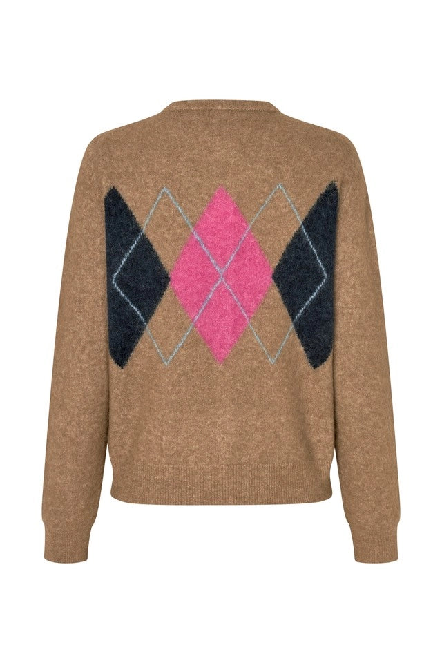 SAMSOE | CARDIGAN | MUJER | SANOR LEAD GRAY | BEIGE