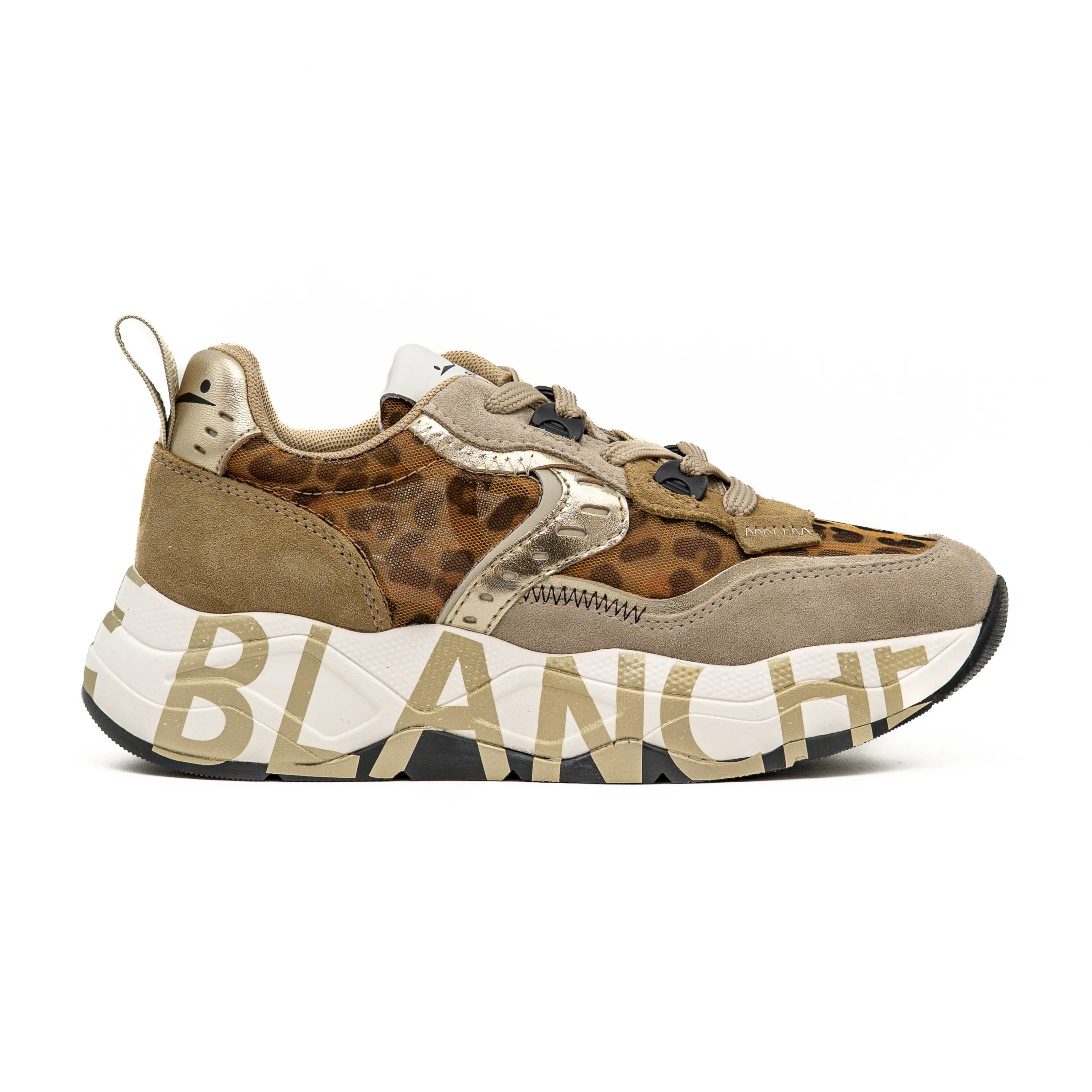 VOILE BLANCHE CLUB105: animal print trainers for women