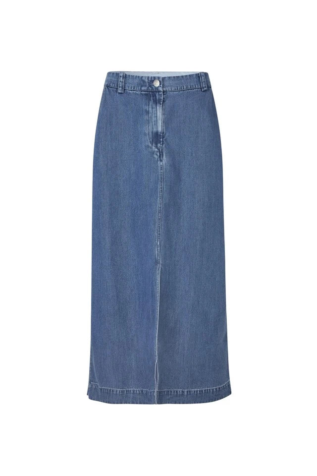 SAMSOE Satoves Skirt 15645 Medium Denim BLUE: blau Rock für Damen