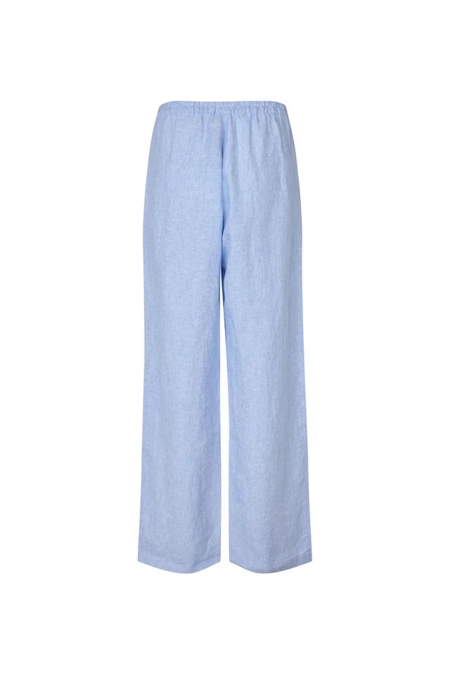 SAMSOE Satoves Trousers 14 BEL AIR BLUE MEL: blue trousers for women