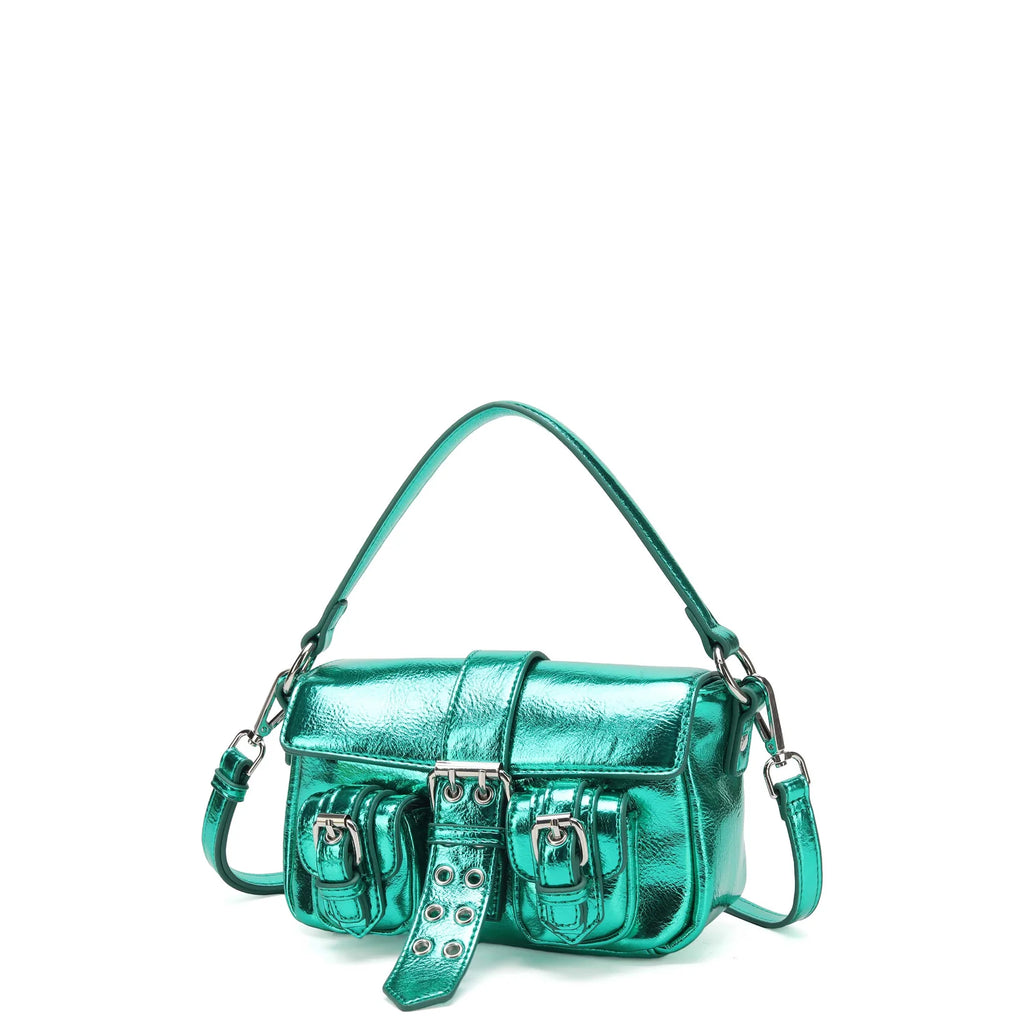 NUNOO Small Honey Buckle Recycled COOL Green: зеленый сумка для женщин