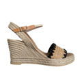 CASTELLER 887 Elastico Rafia con YUTE Natural: beige sandals for women