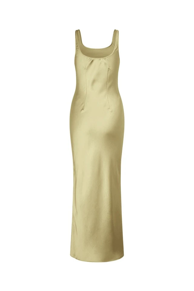 SAMSOE Sunna Dress 12956 SAGE Green: 绿色 连衣裙 女士