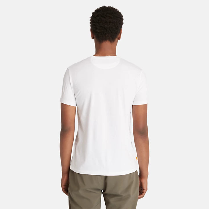 TIMBERLAND Dunstan River Short Sleeve Camiseta White: білий футболка для чоловіків