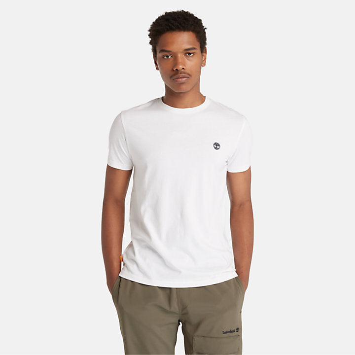 TIMBERLAND Dunstan River Short Sleeve Camiseta White: білий футболка для чоловіків