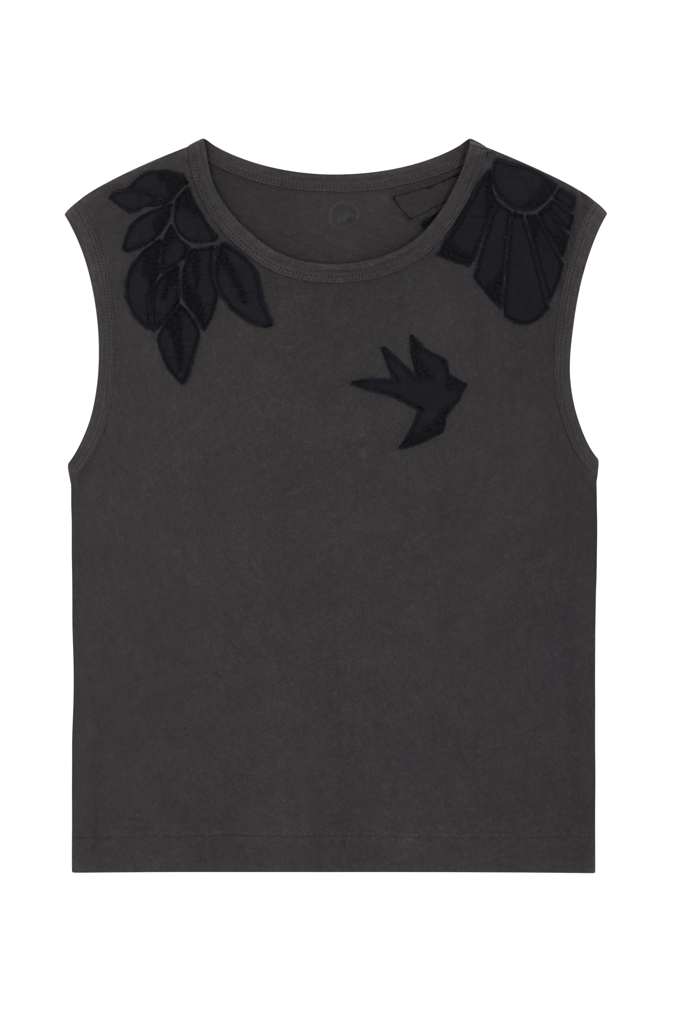 LEON & HARPER Daddy JC05 BIRD Carbone: black T-shirt for women