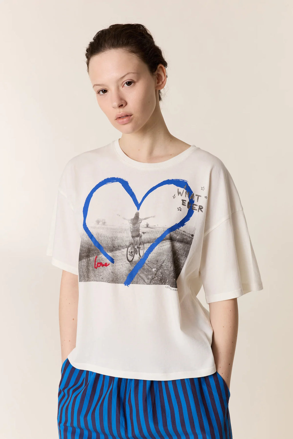 LEON & HARPER | CAMISETAS | MUJER | TITAN JC05 BIKE OFF WHITE | BLANCO