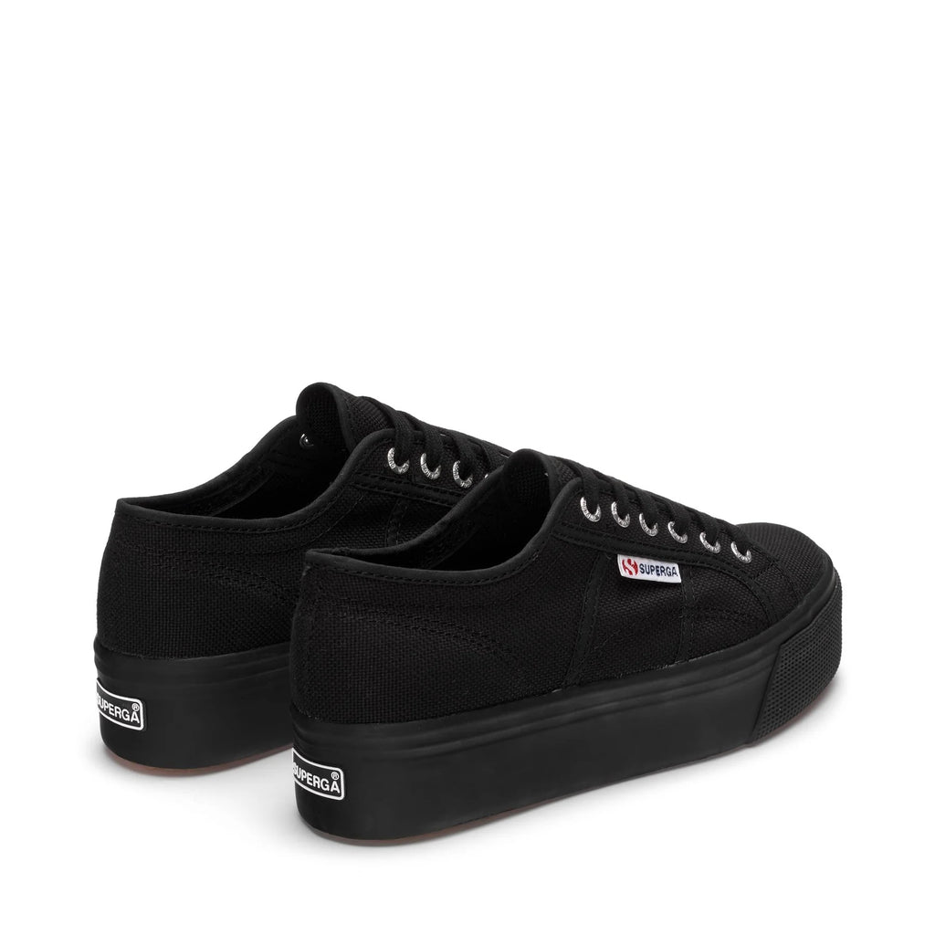 SUPERGA 2790 Platform FULL Black: black trainers for women