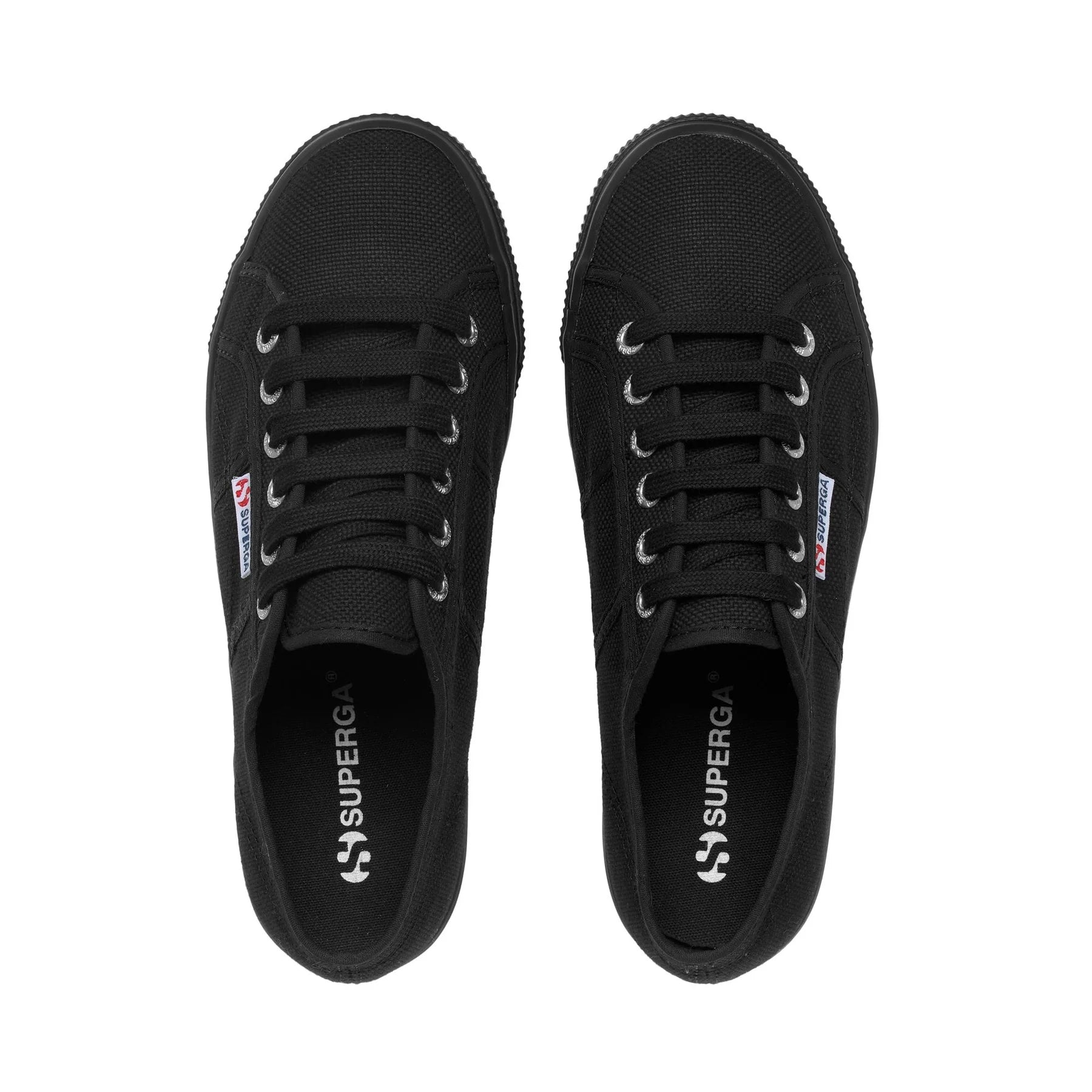 SUPERGA 2790 Platform FULL Black: black trainers for women