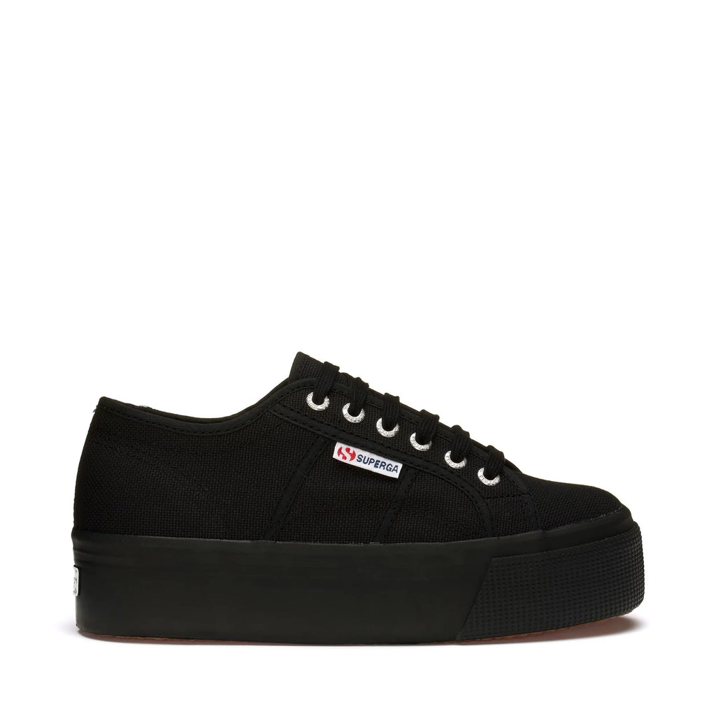 SUPERGA 2790 Platform FULL Black: black trainers for women