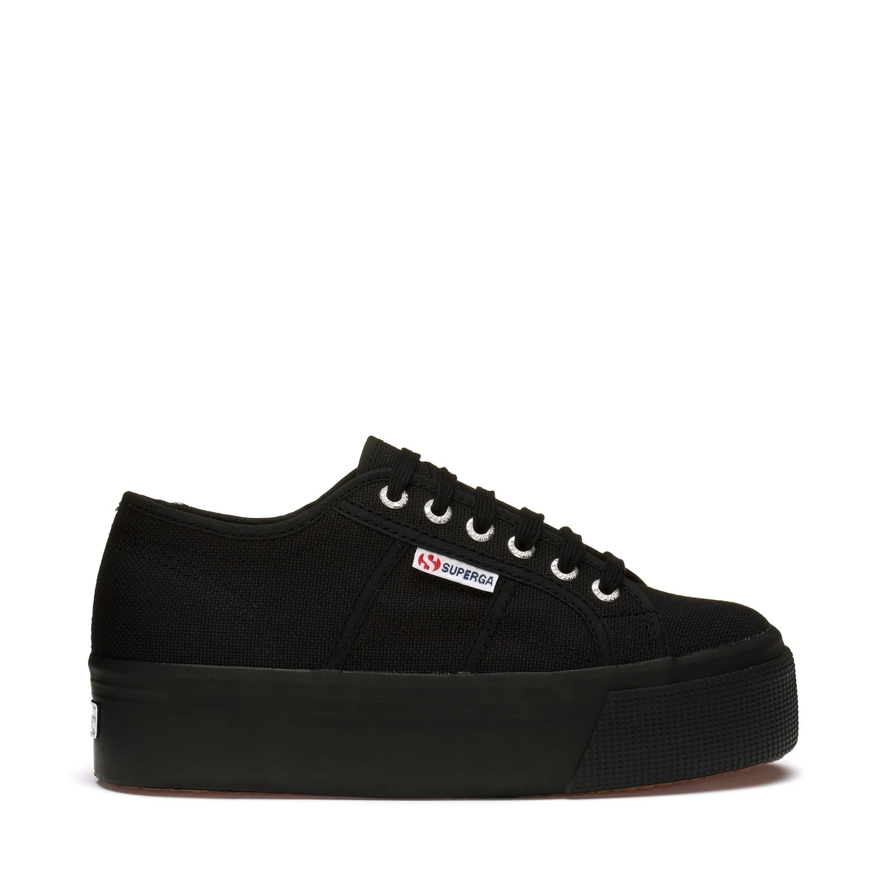 SUPERGA 2790 Platform FULL Black: black trainers for women