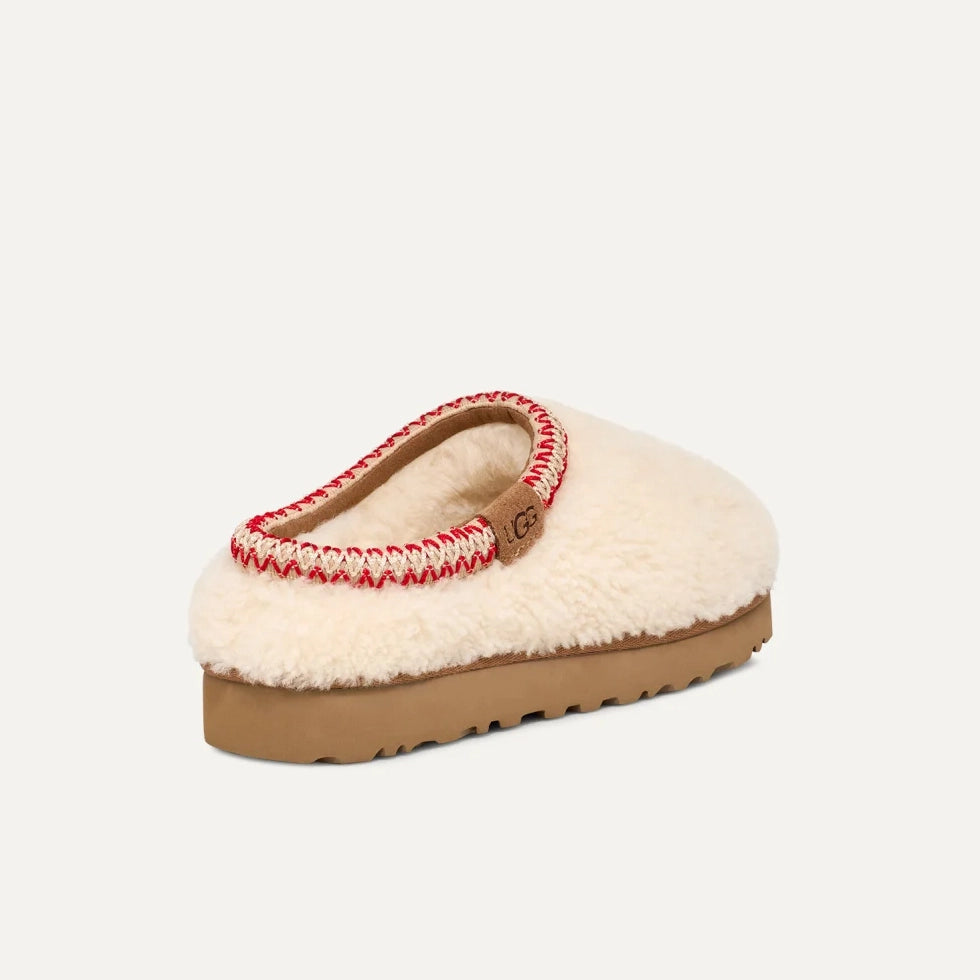UGG Tasman MAXI Curly Natural: beige klompen voor dames