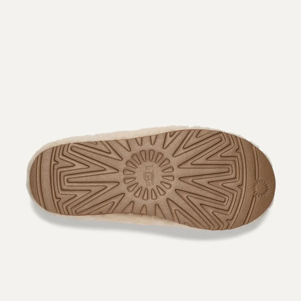 UGG Tasman MAXI Curly Natural: beige klompen voor dames