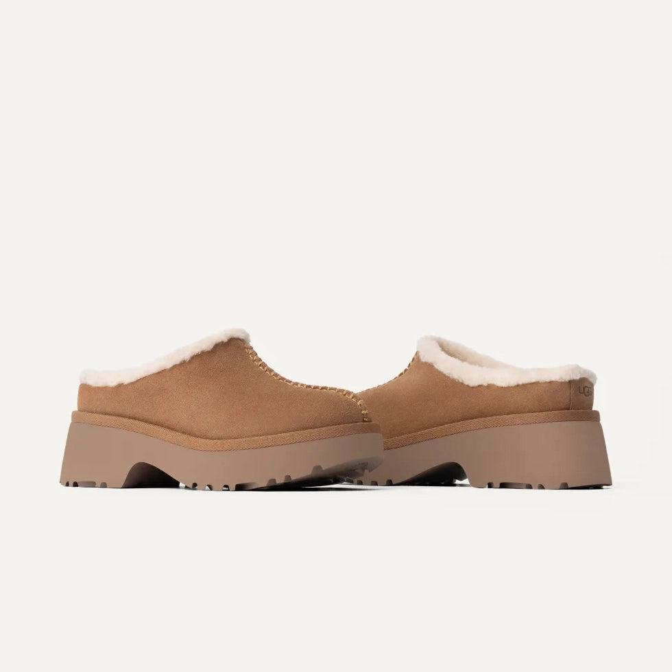UGG NEW Heights COZY CLOG Chestnut: ブラウン クロッグ レディース