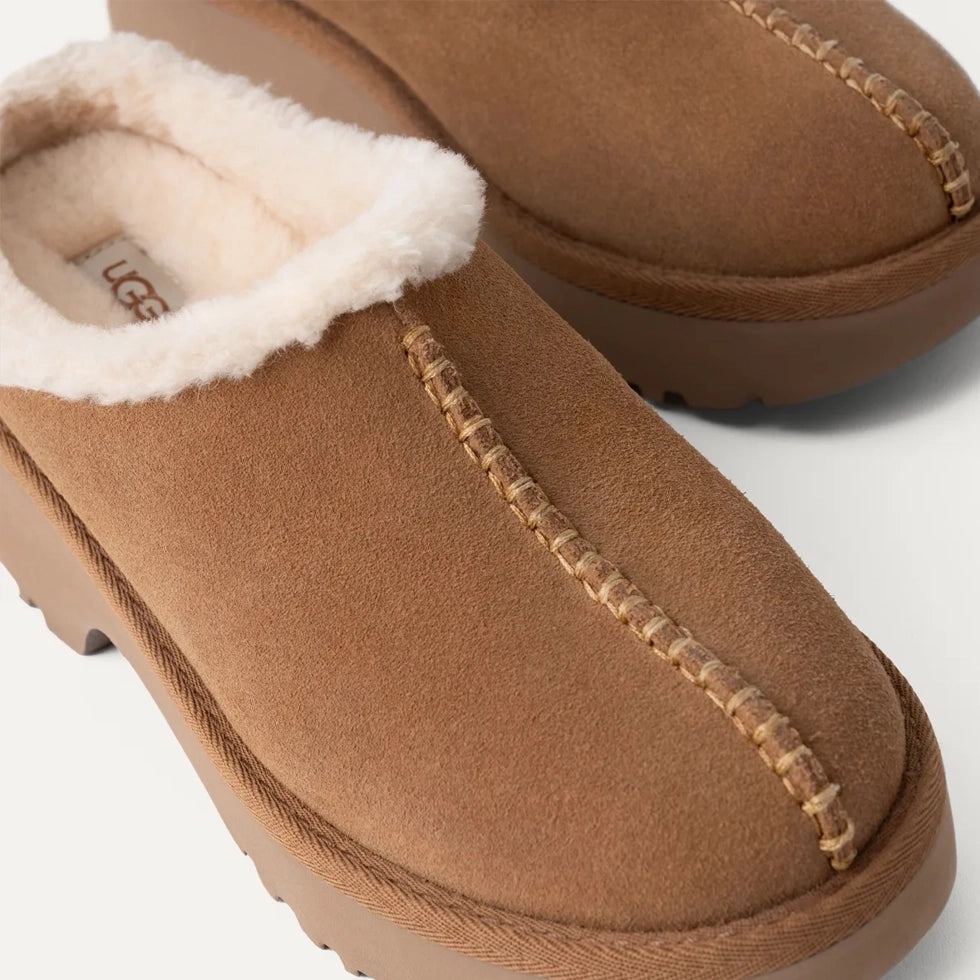 UGG NEW Heights COZY CLOG Chestnut: ブラウン クロッグ レディース