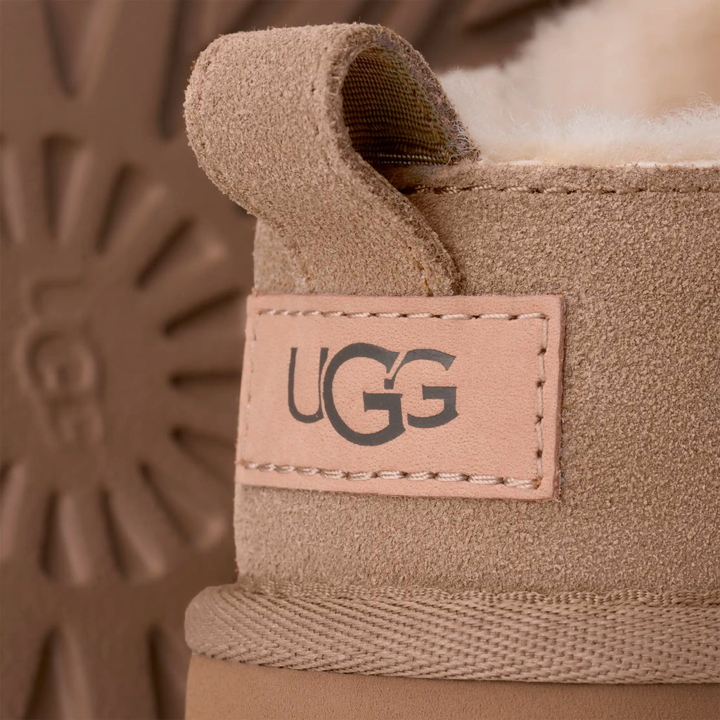 UGG W Classic Micro SAND: beige ankle boots for women