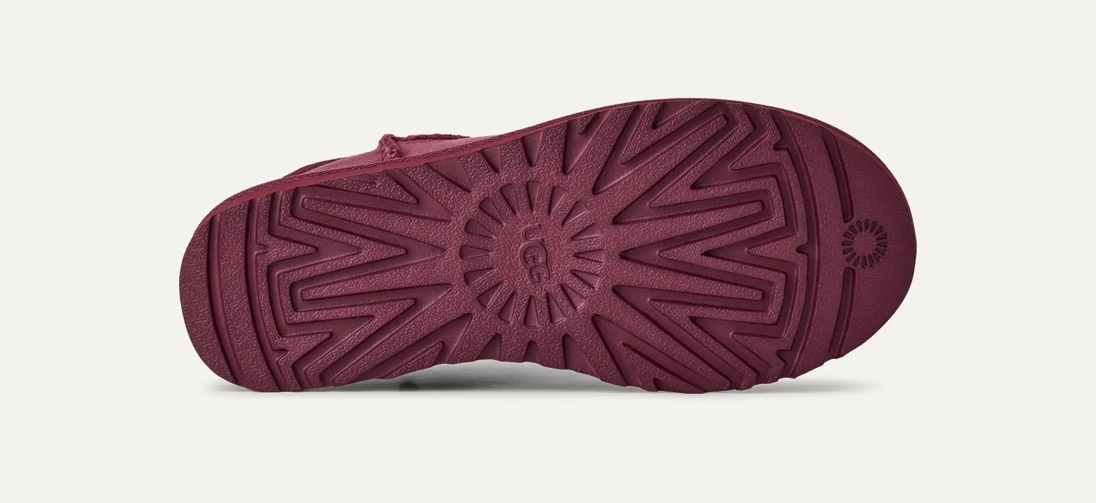 UGG Classic Ultra MINI Burnt Magenta: red ankle boots for women