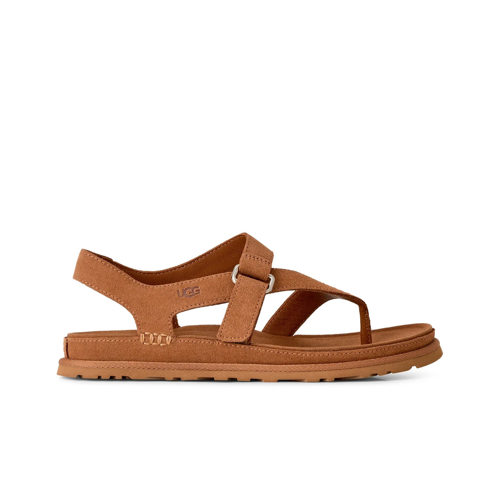 UGG W Goldengaze TOE POST Chestnut: بني صنادل للنساء