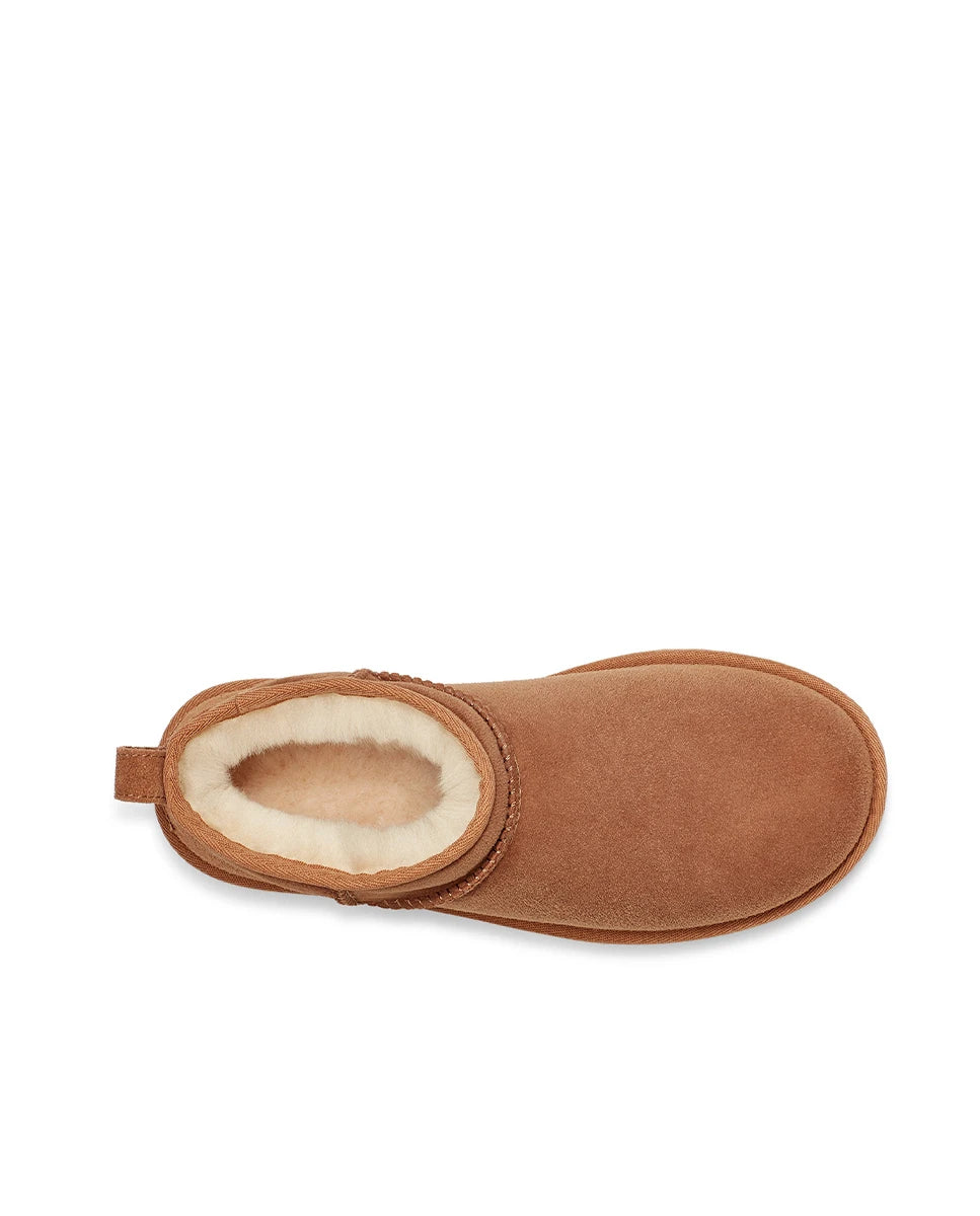 UGG W Classic Ultra MINI Chestnut: коричневий чоботи для жінок