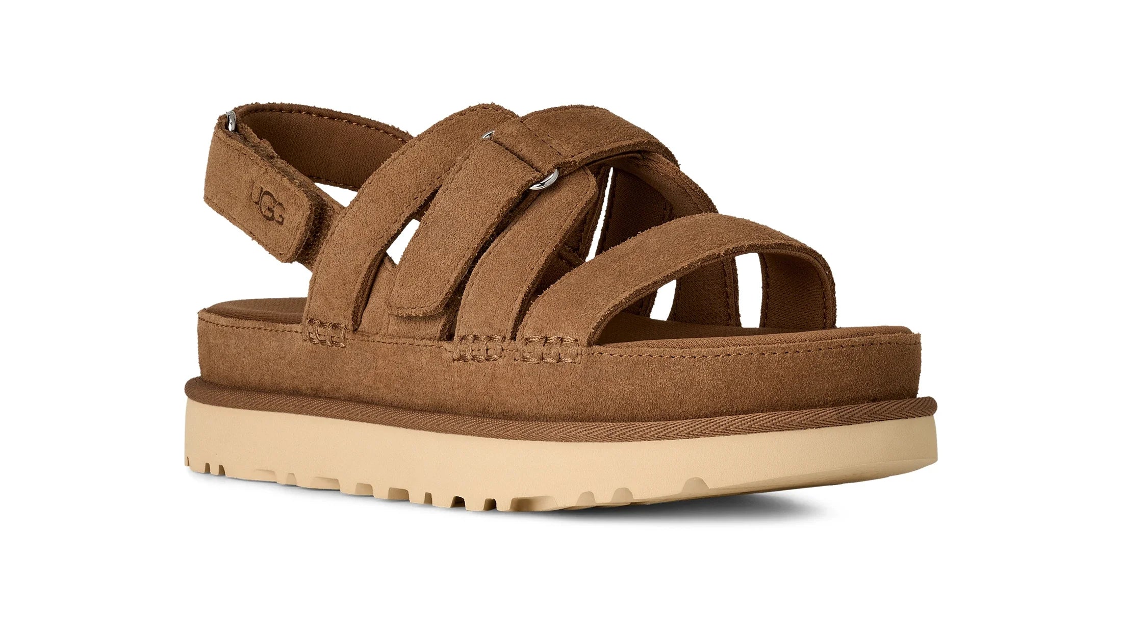 UGG W Goldenstar Gleam Chestnut: brown sandals for women