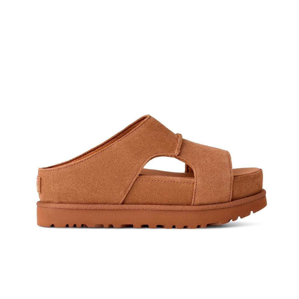 UGG W Goldenstar HI Cutout Slide Chestnut: marron sandales pour femme