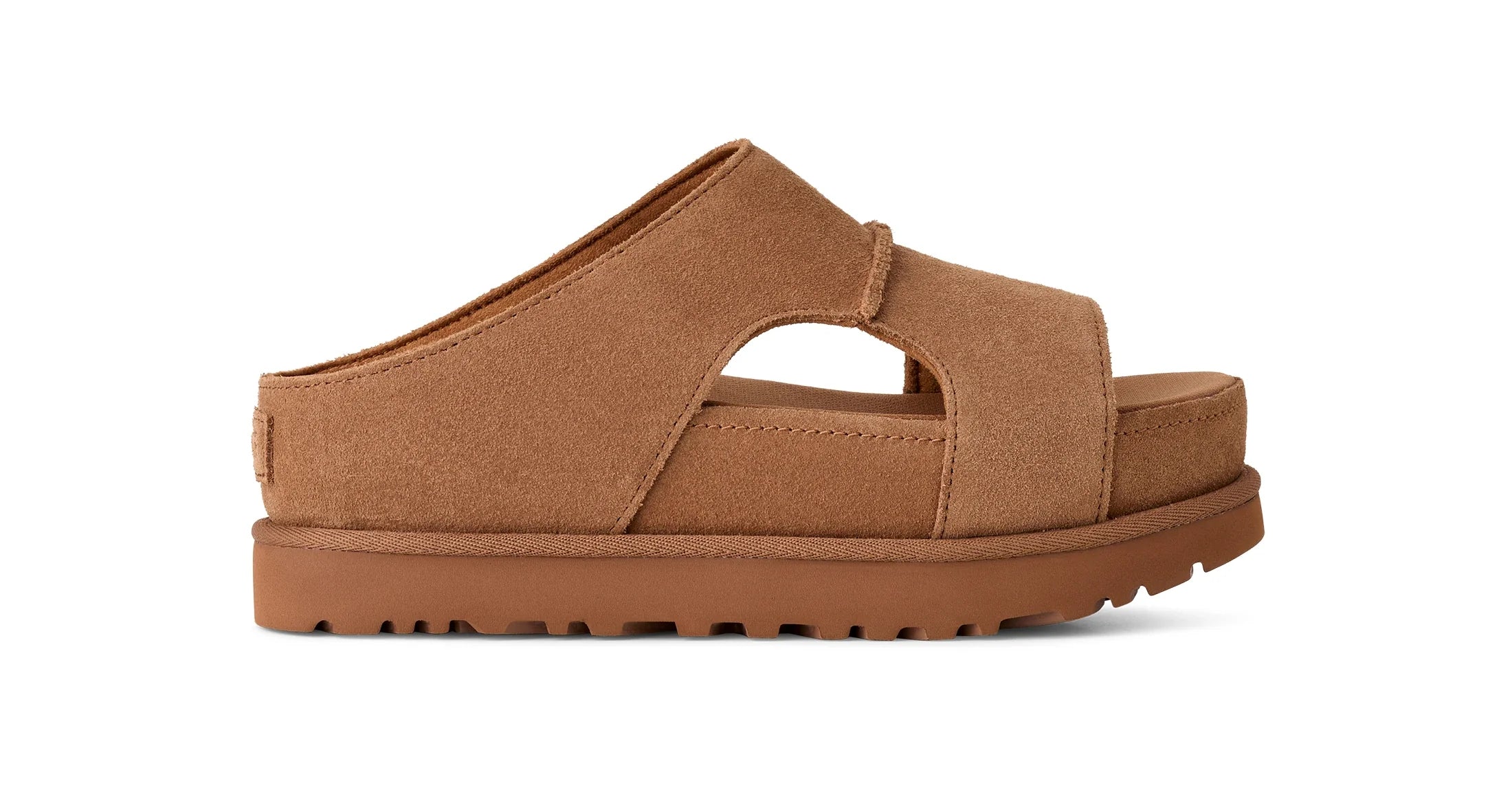UGG W Goldenstar HI Cutout Slide Chestnut: marron sandales pour femme