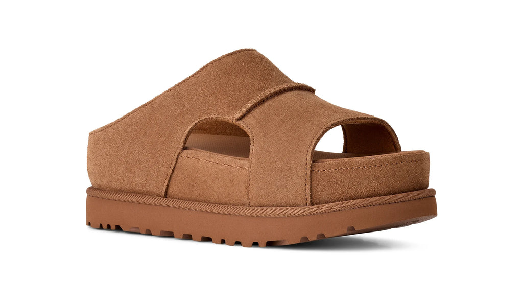 UGG W Goldenstar HI Cutout Slide Chestnut: marron sandales pour femme