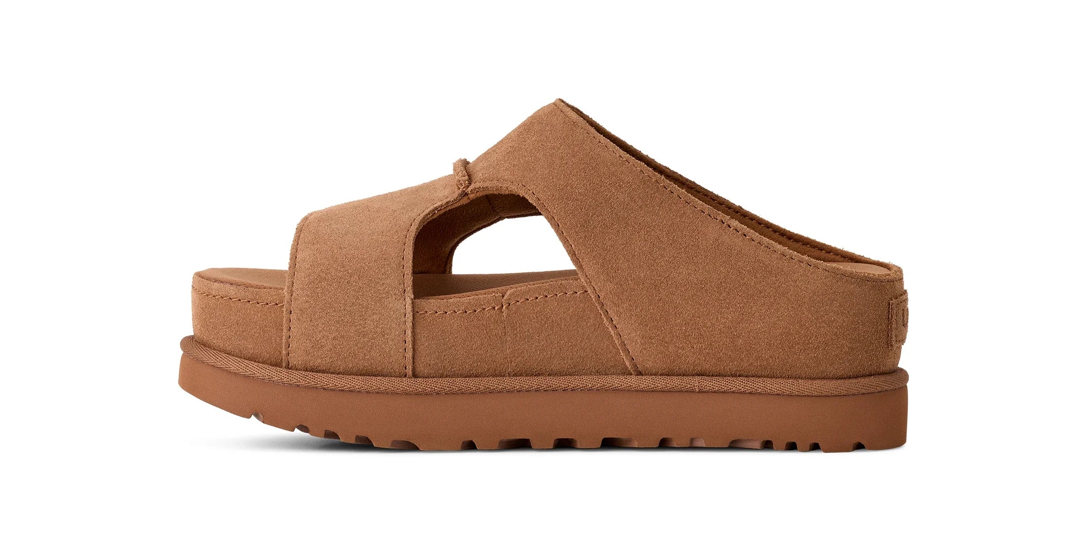 UGG W Goldenstar HI Cutout Slide Chestnut: коричневый сандалии для женщин
