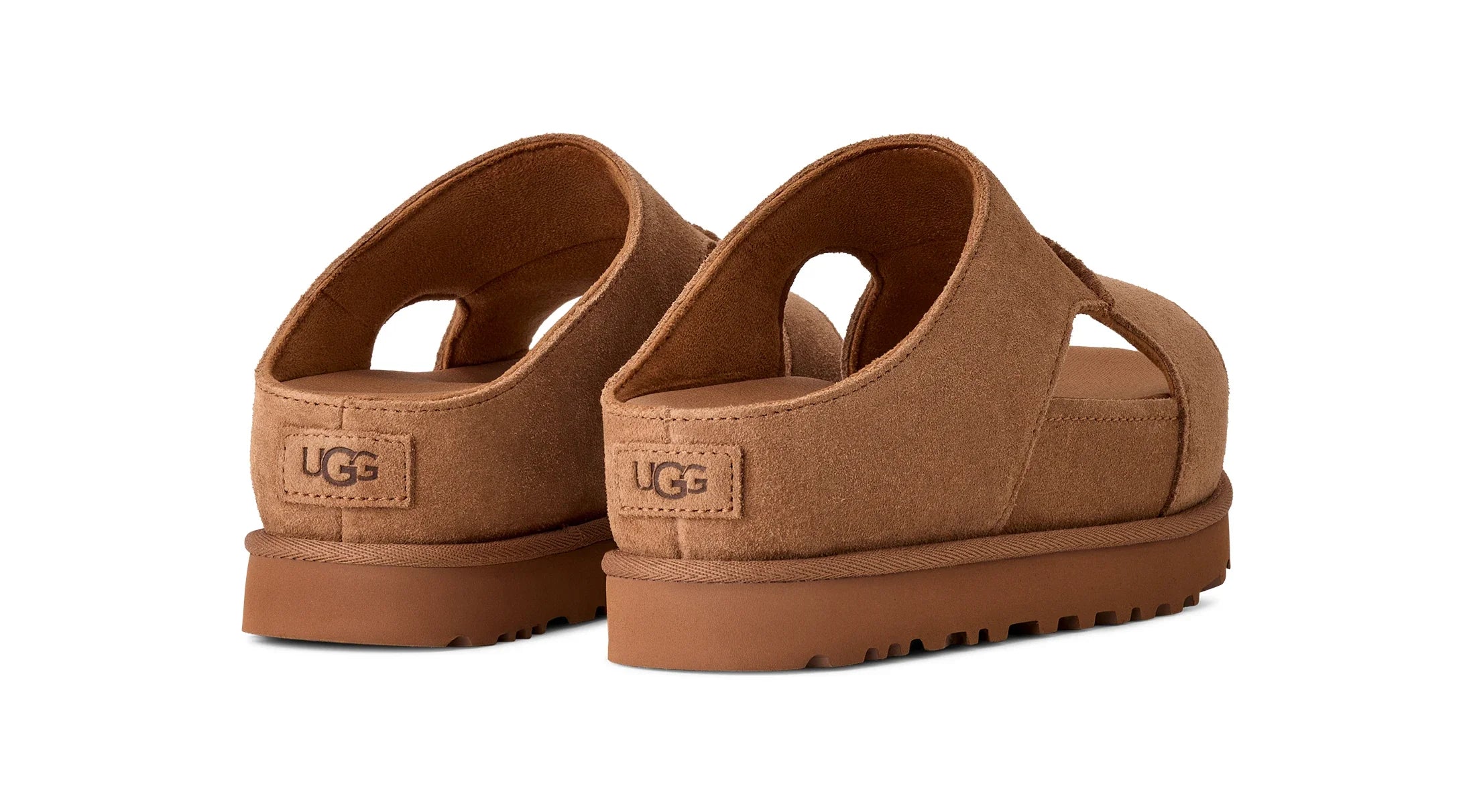UGG W Goldenstar HI Cutout Slide Chestnut: marron sandales pour femme
