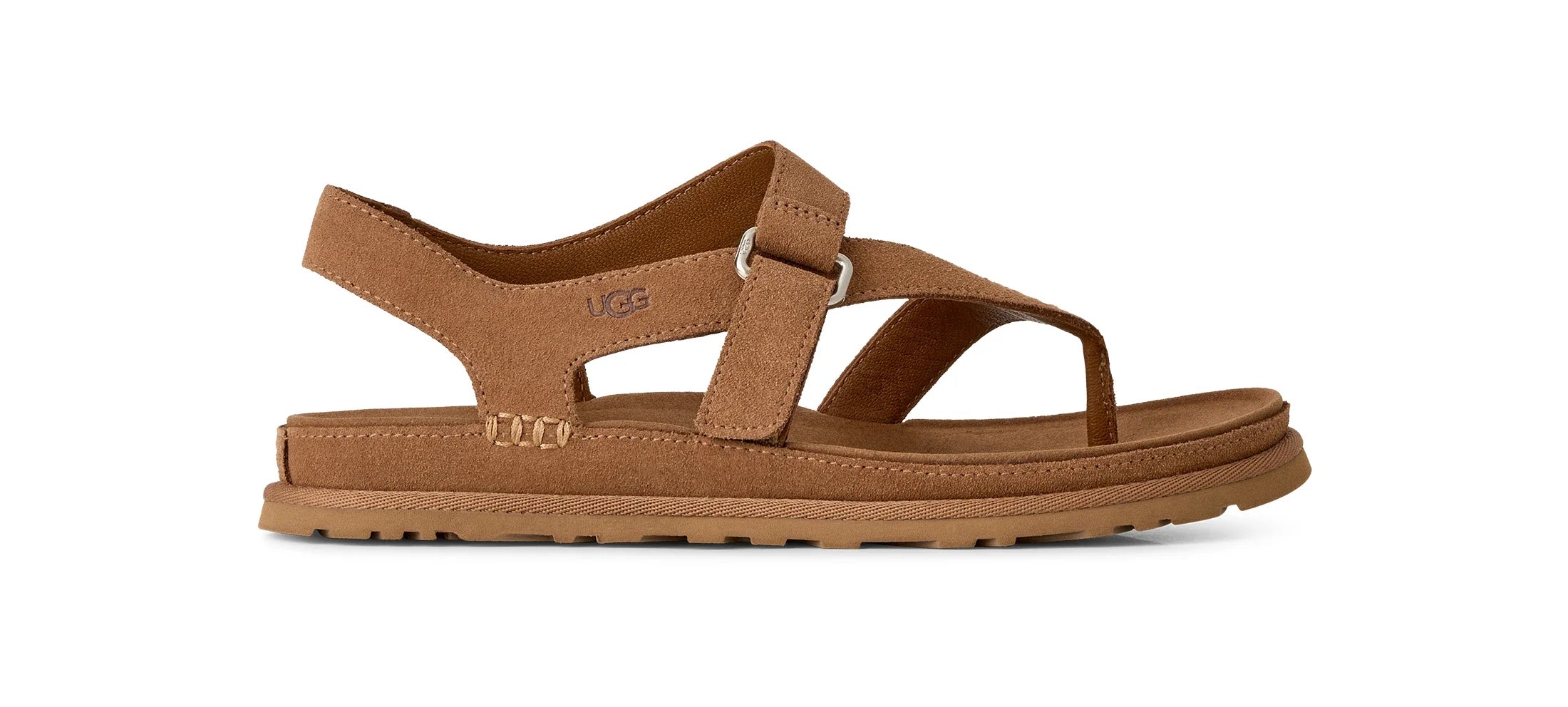 UGG W Goldengaze TOE POST Chestnut: بني صنادل للنساء