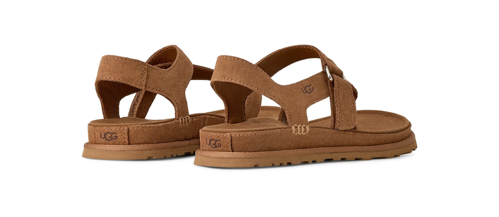 UGG W Goldengaze TOE POST Chestnut: بني صنادل للنساء
