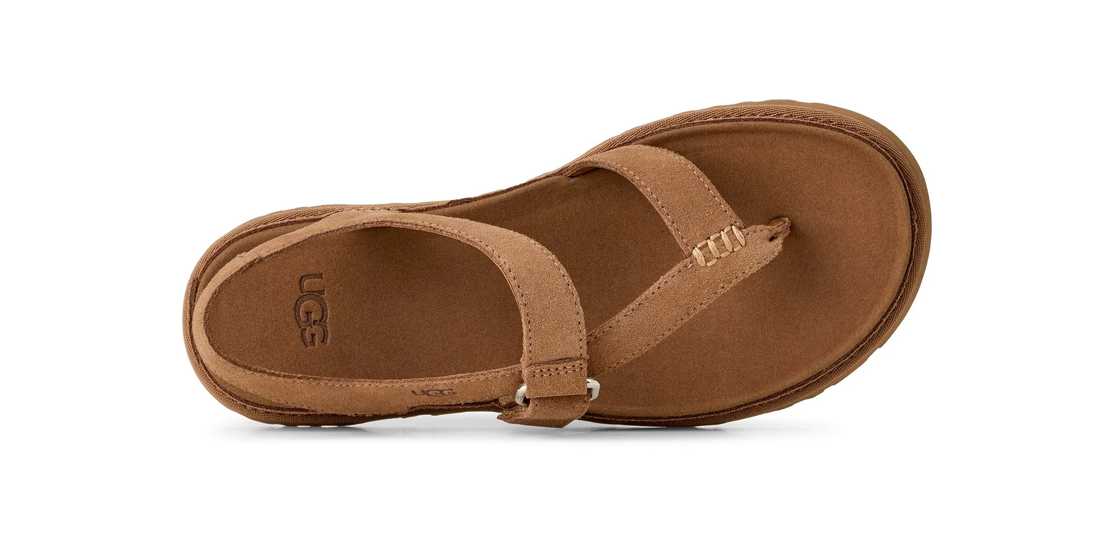 UGG W Goldengaze TOE POST Chestnut: بني صنادل للنساء