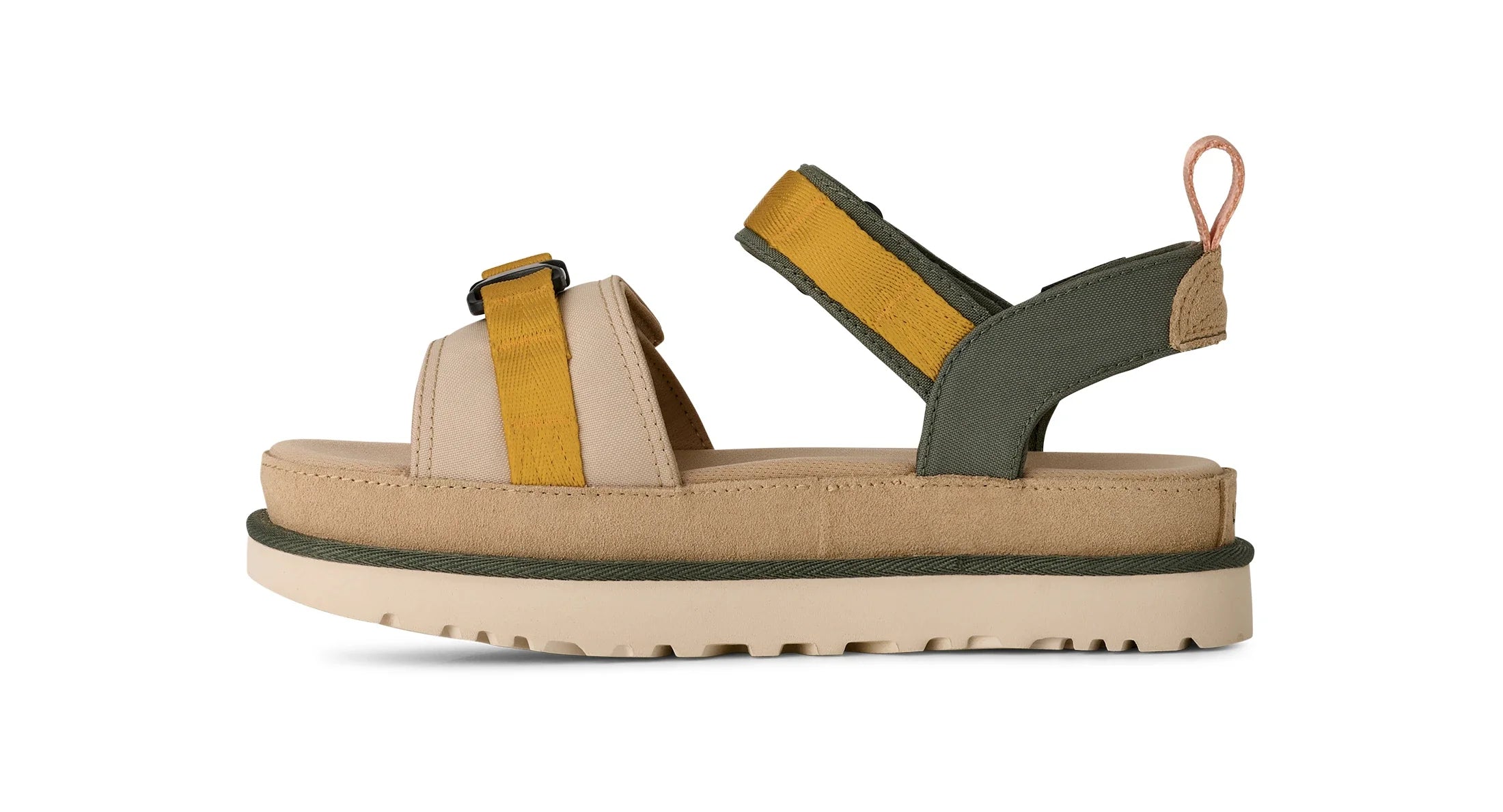 UGG W Goldenstar Wildwood SAND Castle: bruin sandalen voor dames