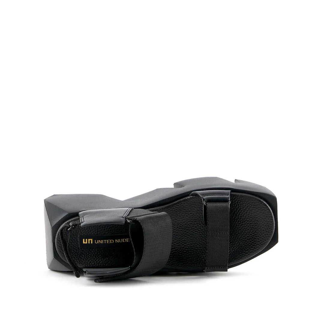 UNITED NUDE BULL RUN: black sandals for women