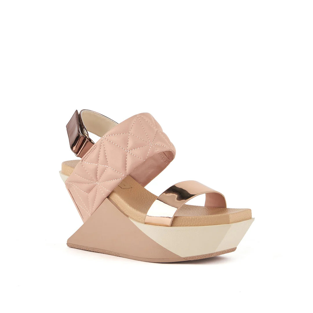 UNITED NUDE Delta Wedge Puffy Cameo MIX: pink sandals for women