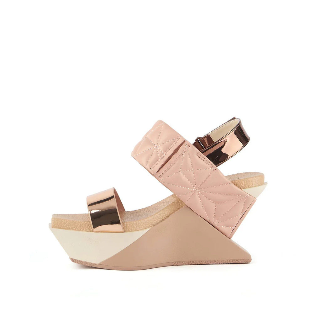 UNITED NUDE Delta Wedge Puffy Cameo MIX: rosa sandàlies per a dona