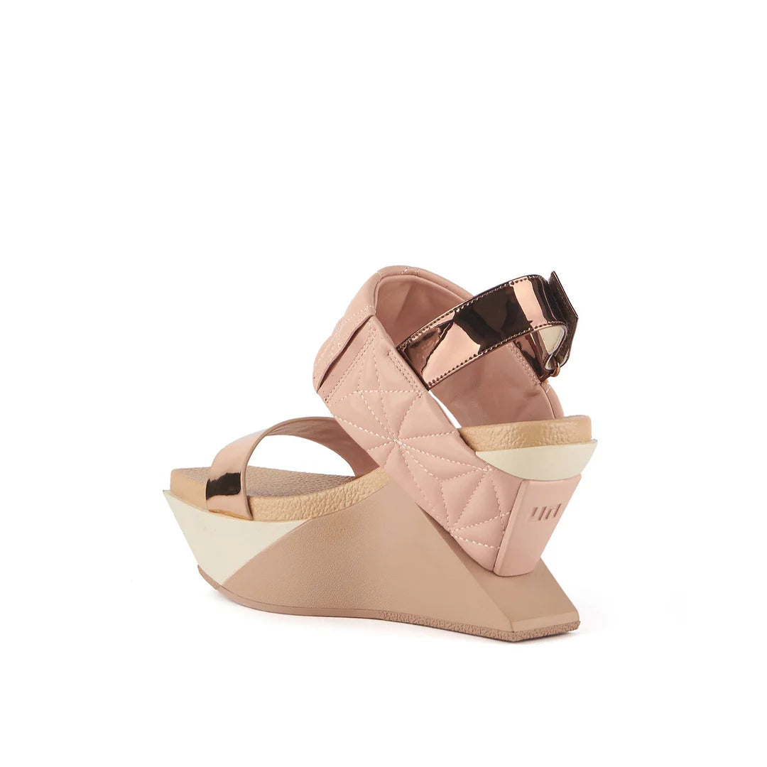 UNITED NUDE Delta Wedge Puffy Cameo MIX: pink sandals for women