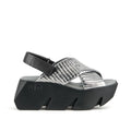 UNITED NUDE BULL Puffer Silver: platejat sandàlies per a dona