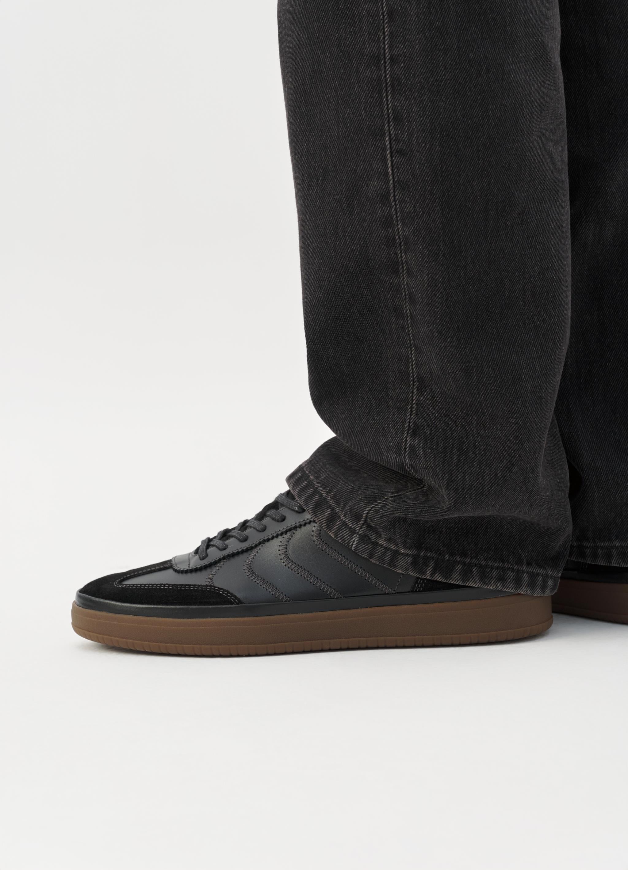 VAGABOND LEO: zwart sneakers voor heren