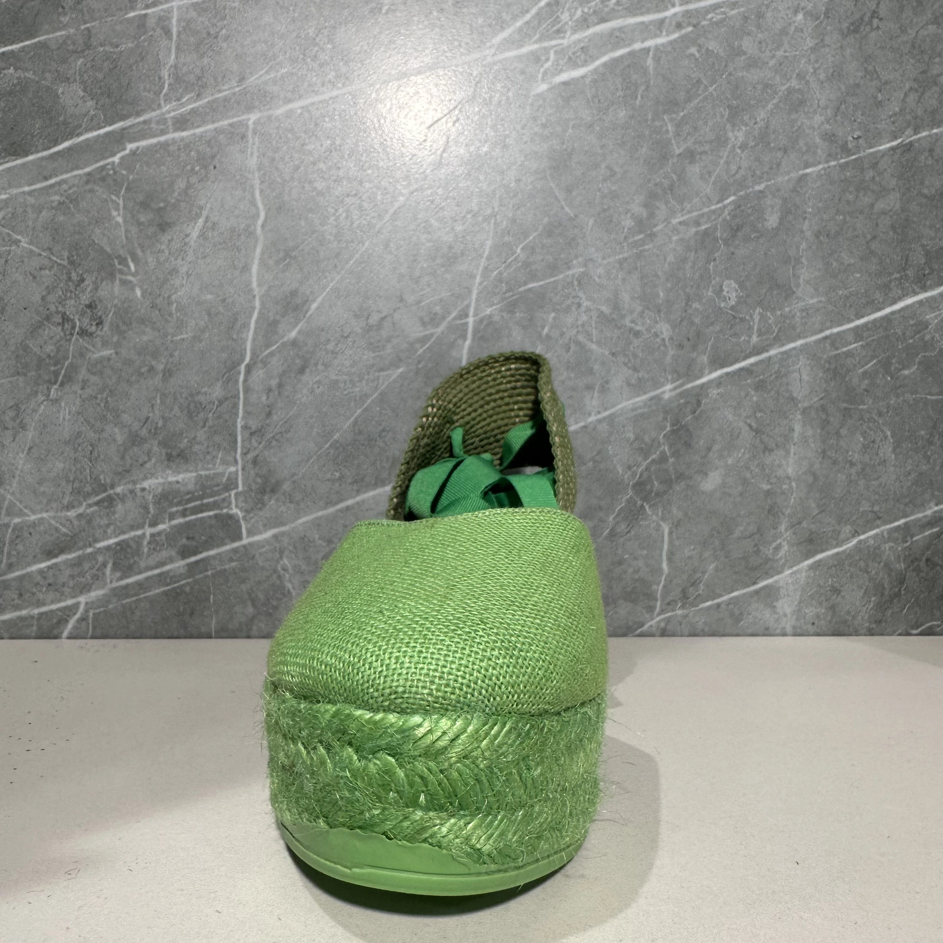 VIGUERA LINO Pistacho: green espadrilles for women