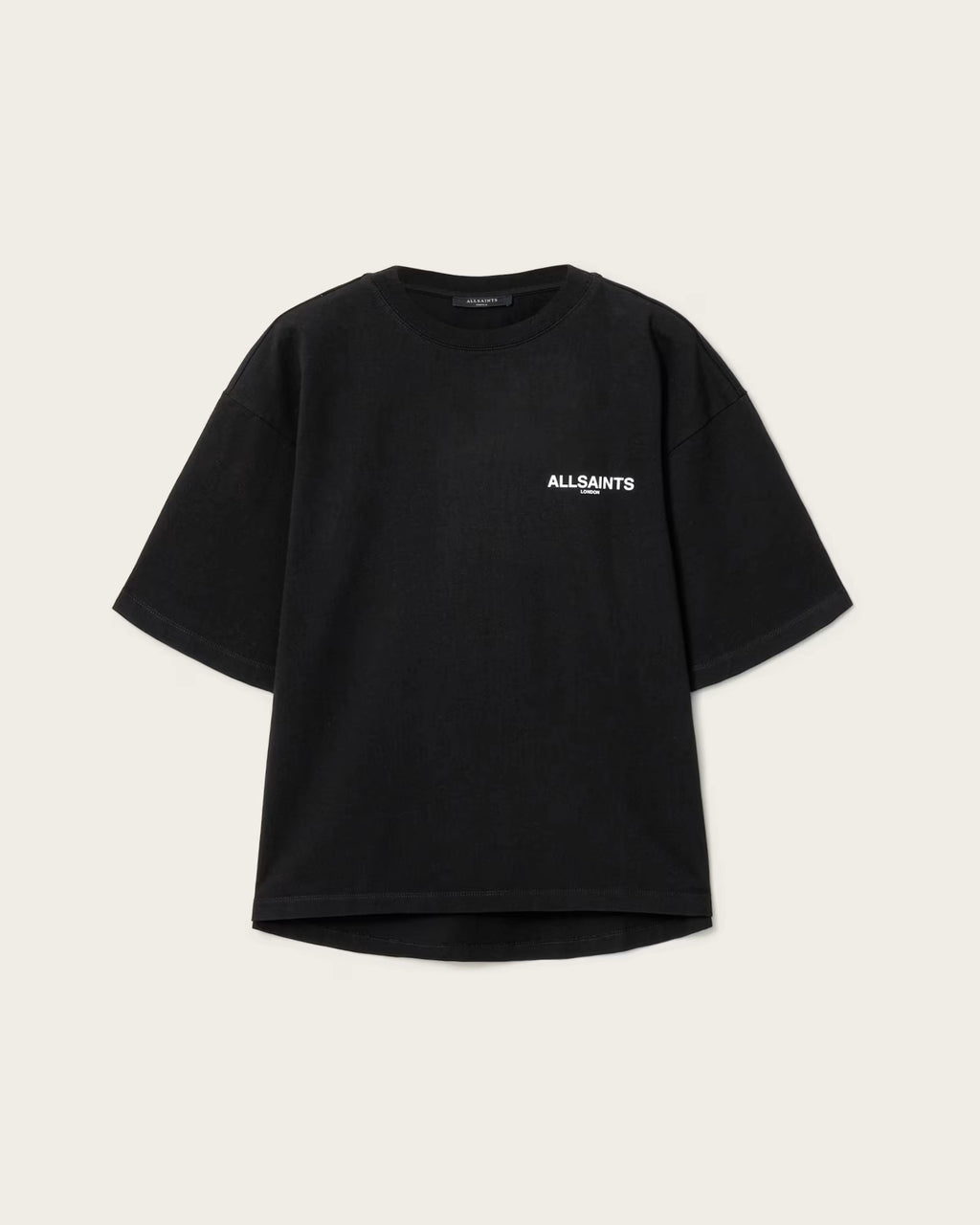 ALL SAINTS Halis Amelie TEE Black: black T-shirt for women