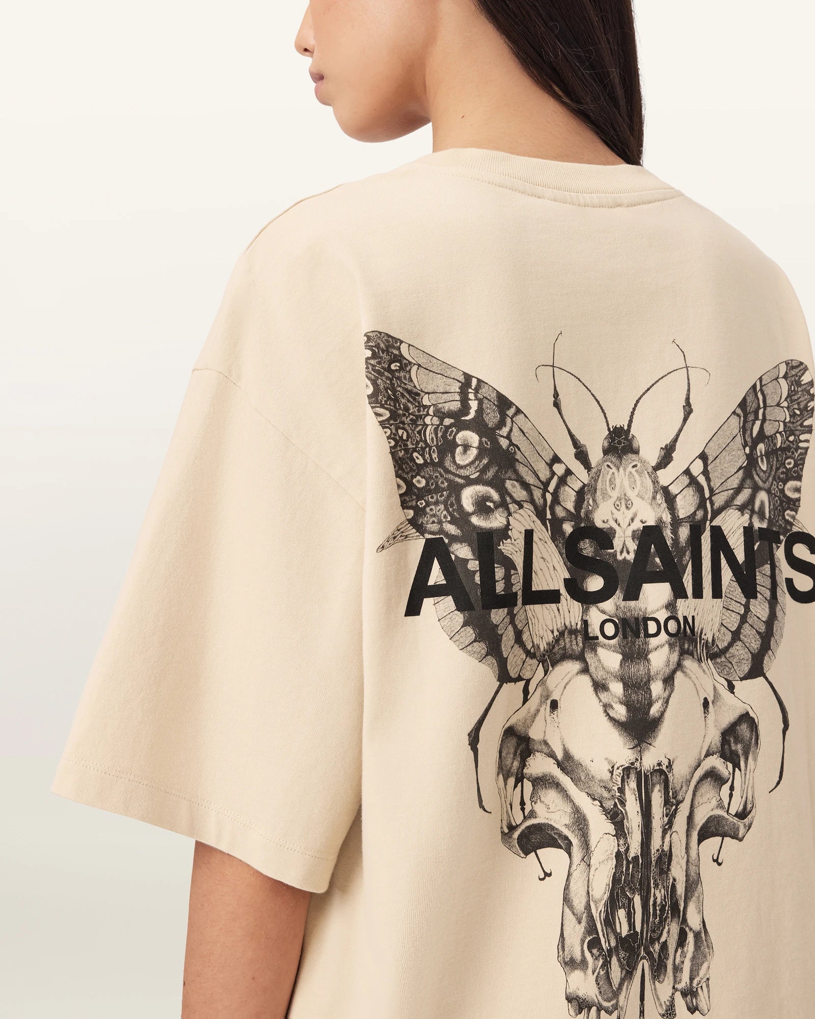 ALL SAINTS Halis Amelie TEE Optic White: white T-shirt for women