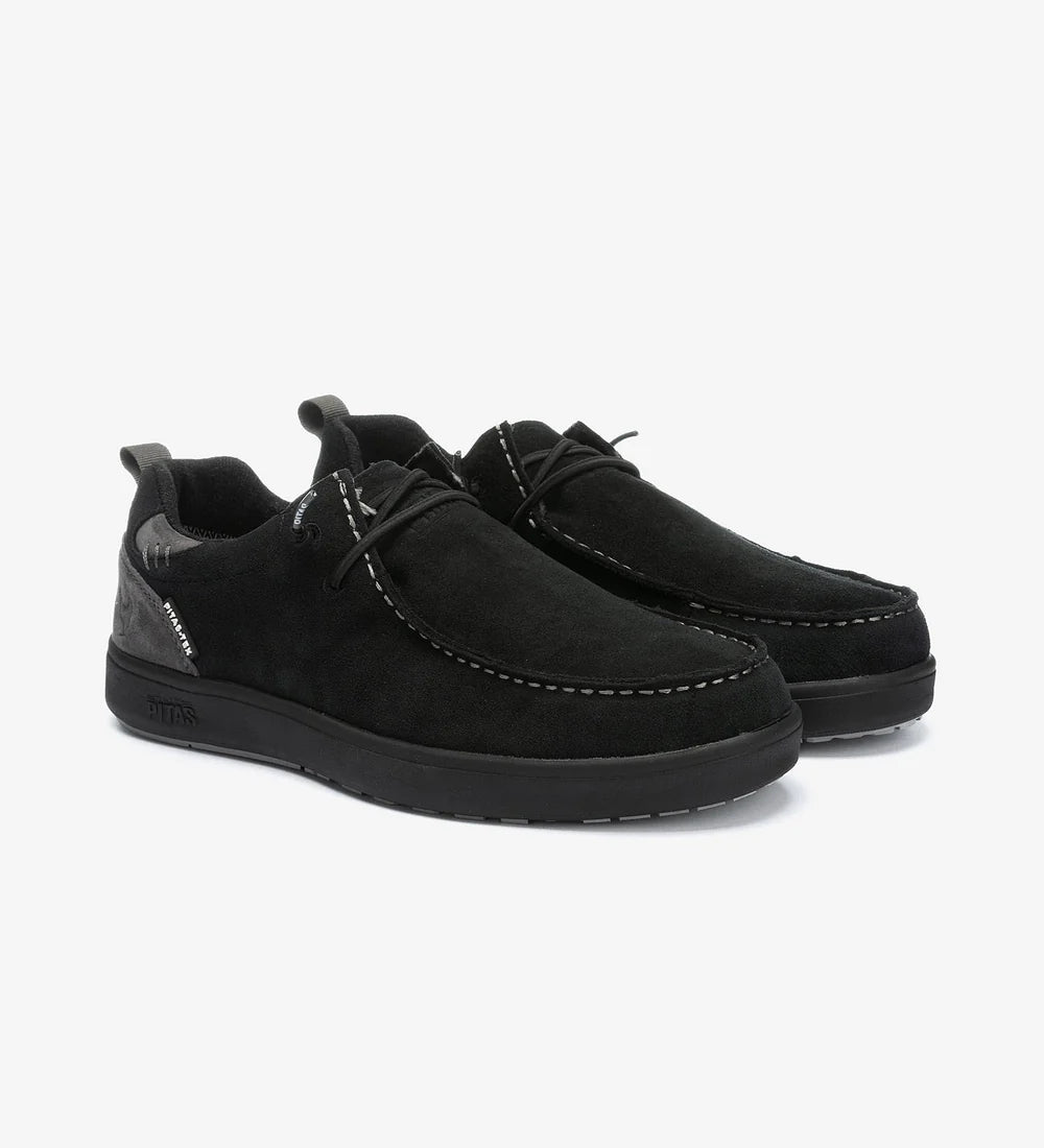 PITAS ARAL: zwart wallabee voor heren