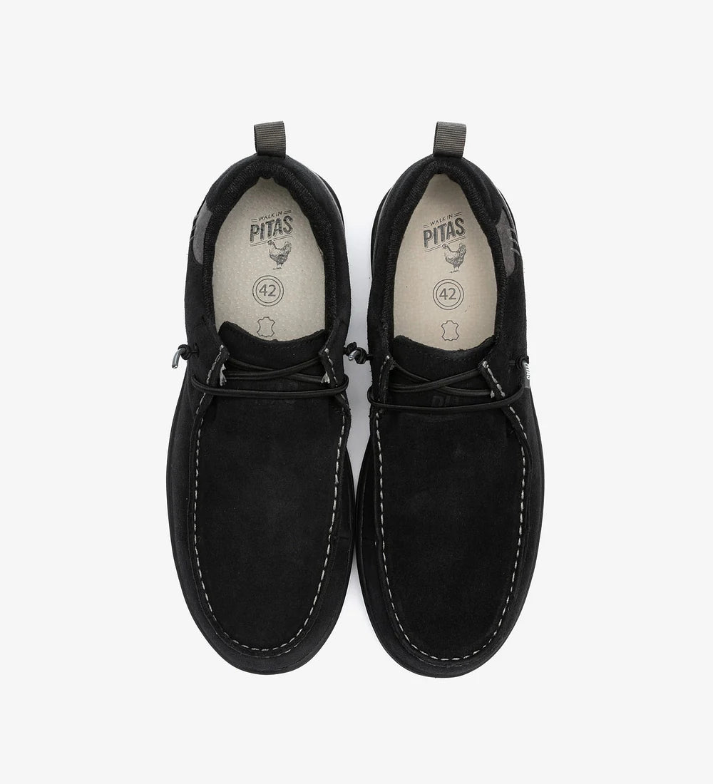 PITAS ARAL: zwart wallabee voor heren