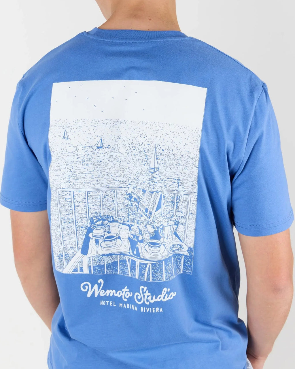 WEMOTO | CAMISETA | HOMBRE | MARINA TEE BRIGHT BLUE | AZUL