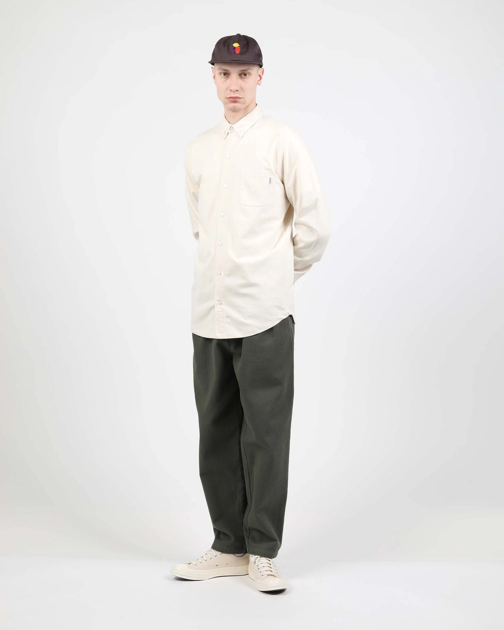WEMOTO SHAW Natural: beige camicia da uomo