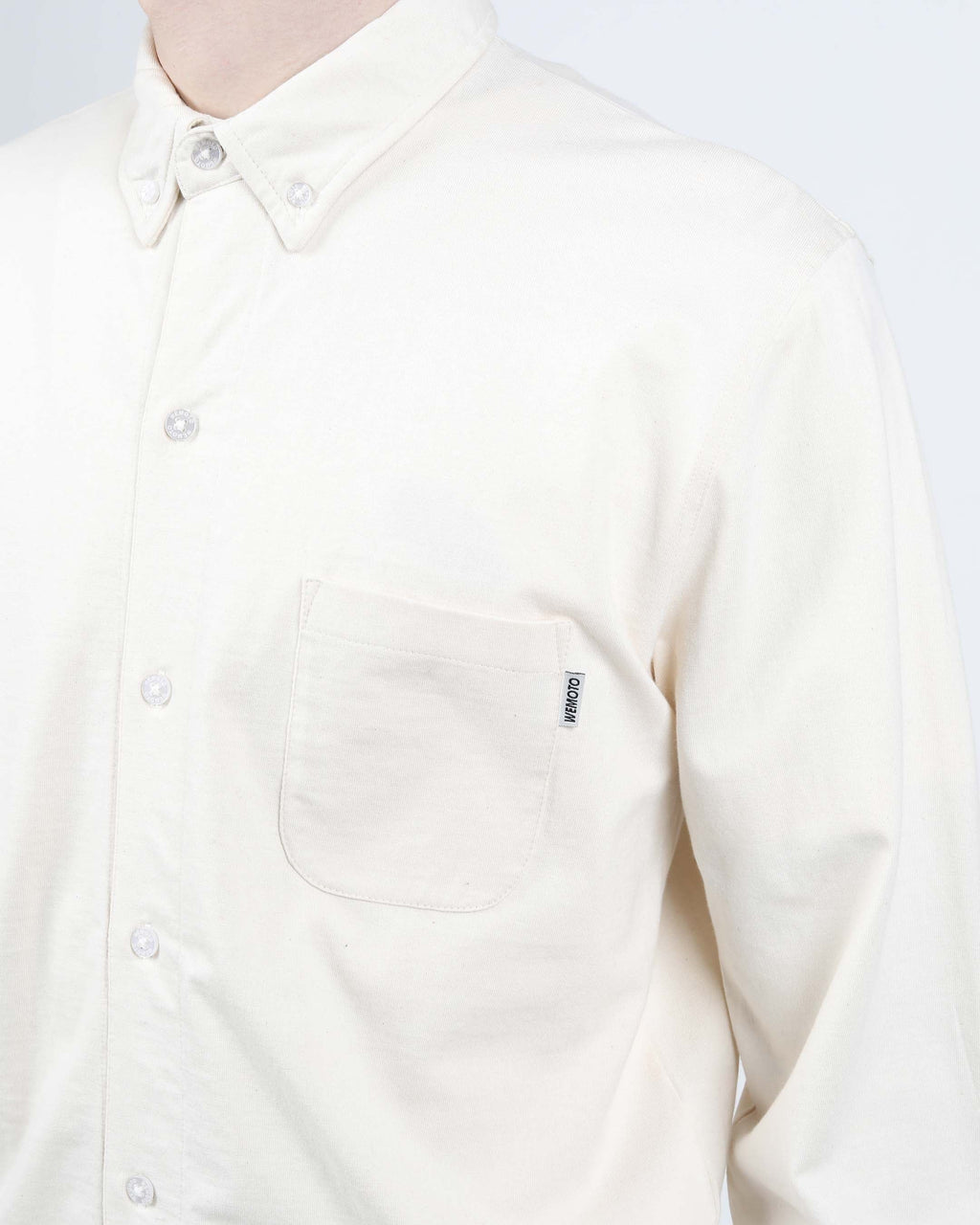 WEMOTO SHAW Natural: beige camicia da uomo