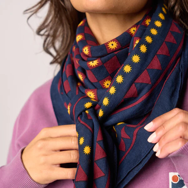 BILLYBELT Foulard Romaine - Marine: blauw pañuelos voor dames