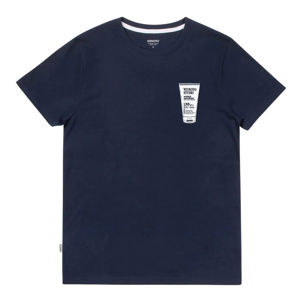 WEMOTO SUN Cream TEE NAVY BLUE: blau samarreta per a home